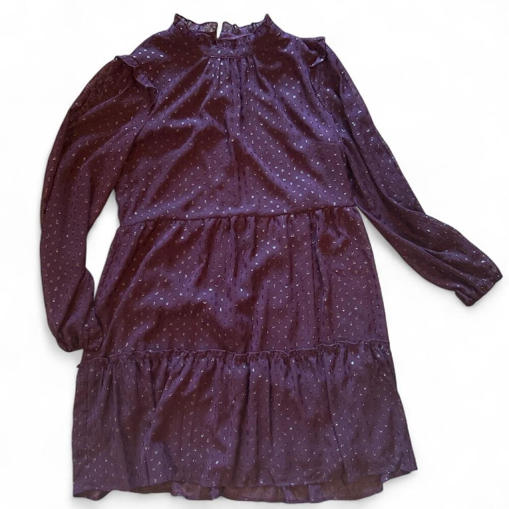 Harper-rose Women's Purple and Burgundy Dress - Size 16
